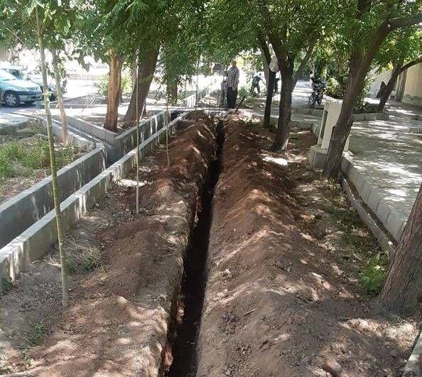 توسعه ۱۲۰۰ متری شبکه آبرسانی در ناحیه ۸ منطقه ۱۵
