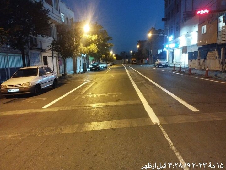 ایمن‌سازی خیابان خلیج فارس به طول ۱۶۰۰ متر در منطقه ۱۵