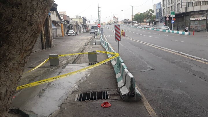 ایمن‌سازی ابتدای مسیر جنوب به شمال پل ری