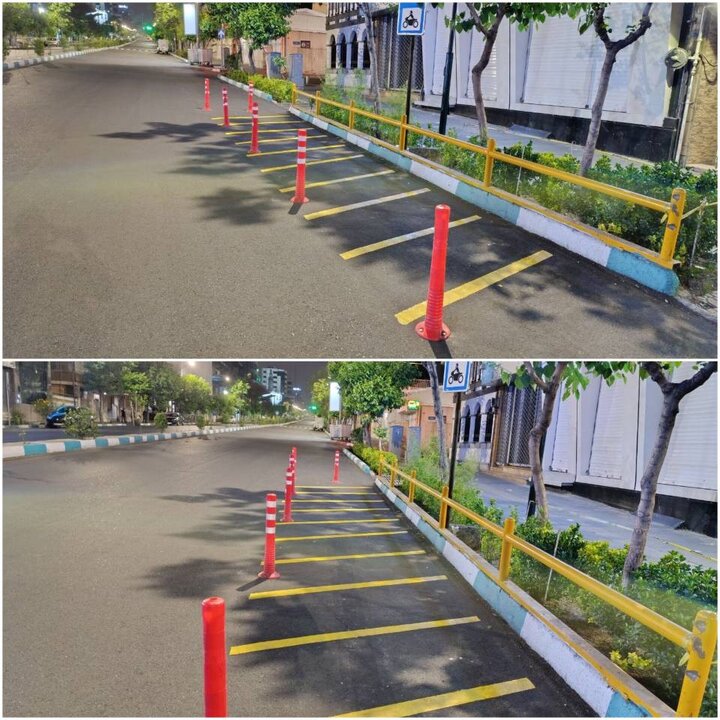 اختصاص جای پارک ویژه برای موتورسواران در خیابان خالد اسلامبولی منطقه۶
