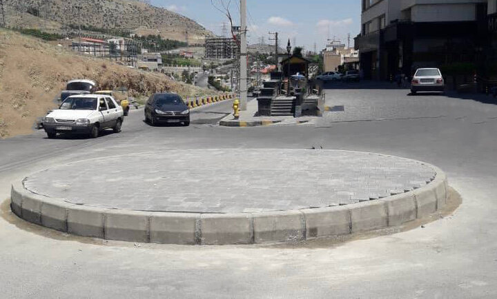 افزایش ایمنی تردد خودروها با ساخت میدانگاه در شهرک شهید باقری