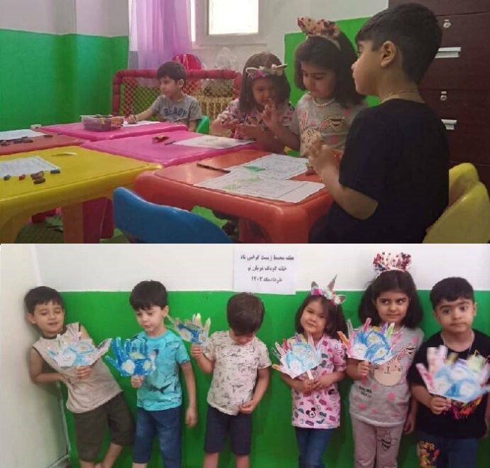 برگزاری مسابقه نقاشی کودکان همزمان با هفته محیط زیست در منطقه ۲