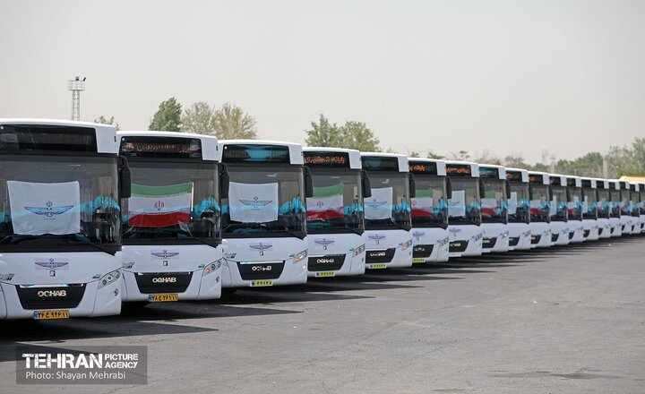 ۱۰۰ دستگاه اتوبوس‌ جدید وارد خطوط شد