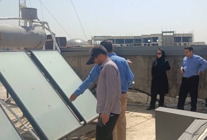پایش، مرمت و راه‌اندازی مجدد آبگرمکن‌های خورشیدی در بوستان‌های منطقه ۲۲