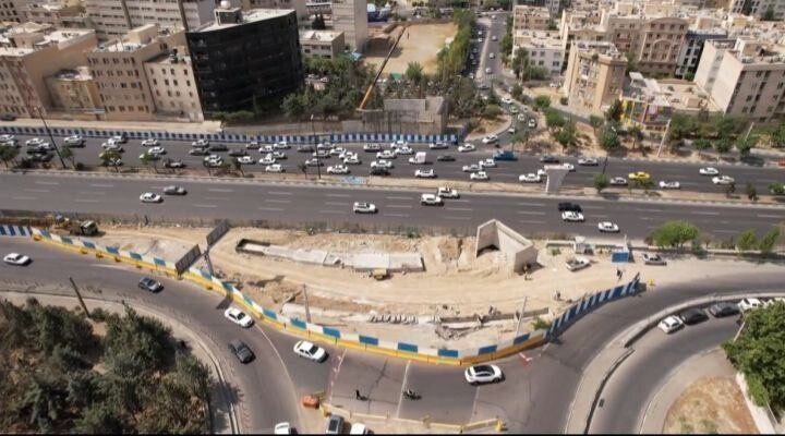 انسداد بزرگراه شهید همت برای نصب عرشه پل