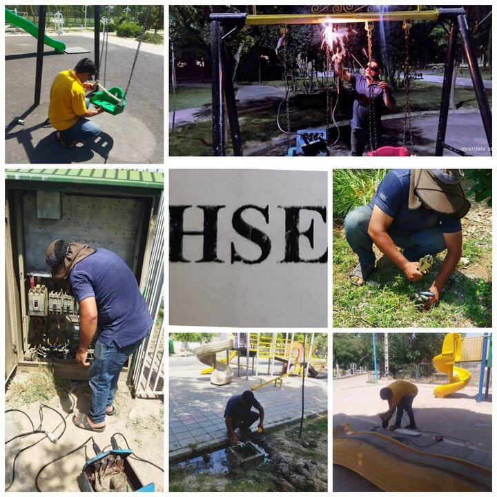 اجرای طرح تابستانه ارزیابی ایمنی ۱۷۹ بوستان منطقه ۲۰