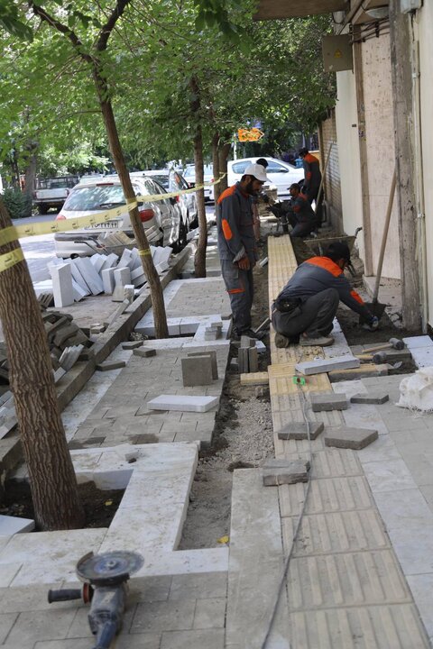 خیابان ملک‌الشعرای بهار بهسازی شد