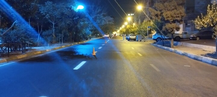 اجرای ۱۳ هزار متر خط‌کشی در منطقه ۵