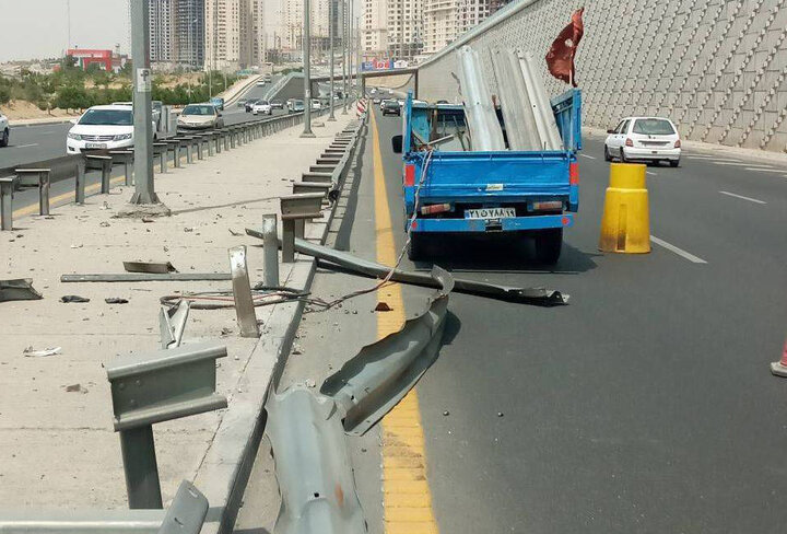 اجرای طرح‌های نگهداشت ترافیکی در بزرگراه شهید همدانی و خرازی