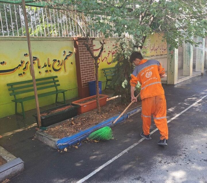 مناسب‌سازی معابر منتهی به مدارس در منطقه ۸