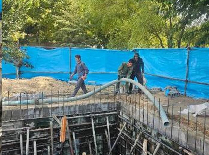 تجهیز بوستان‌های منطقه ۲ به مخزن بتنی ذخیره آب 
