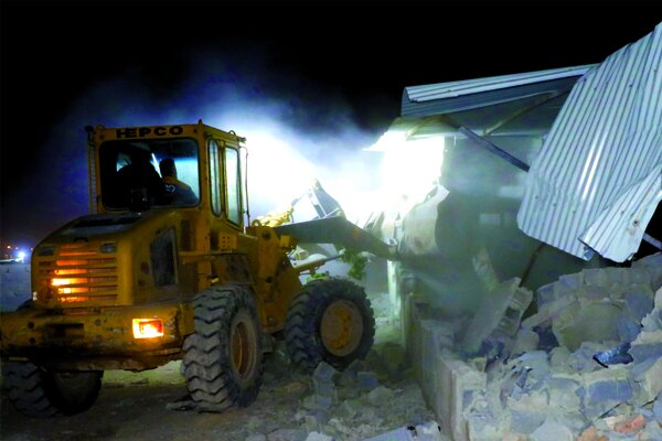 تخریب ۳.۵ هکتار از مستحدثات غیرمجاز اراضی تقی‌آباد + فیلم 