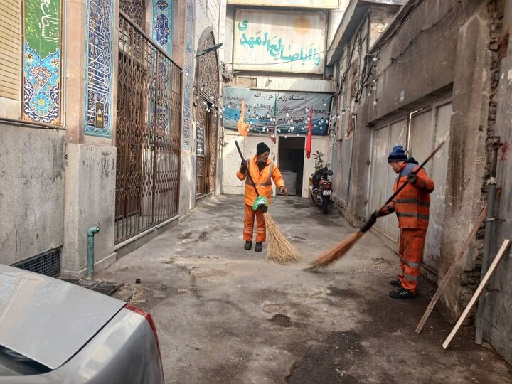 نظافت ۳ میلیون و ۵۰۰ هزار متر مربع از سطح معابر منطقه ۱۲ در شبانه‌روز