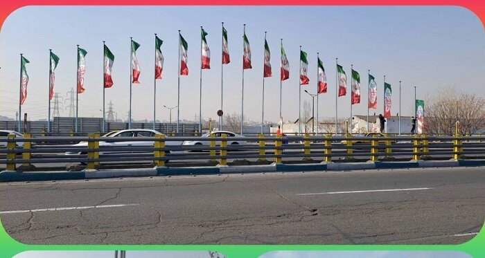 آذین‌بندی معابر منطقه ۱۶ همزمان با آغاز دهه فجر و اعیاد شعبانیه