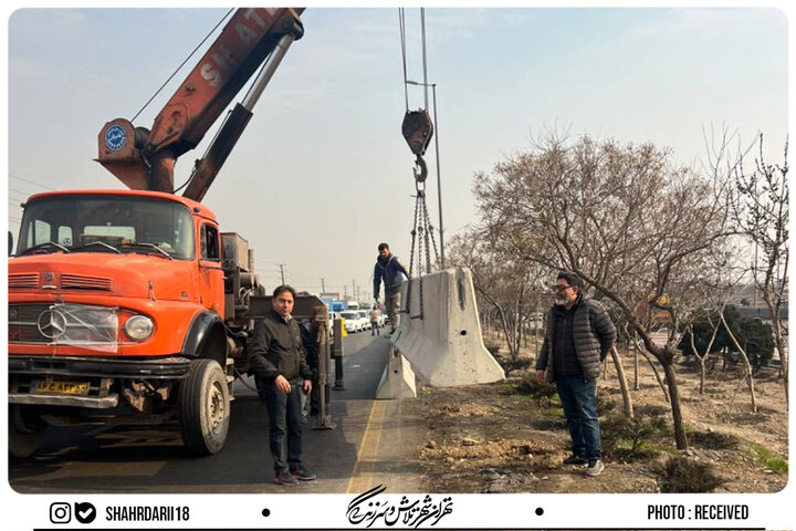 تداوم ایمنی‌سازی و کاهش سرقت المان‌های ترافیکی در محور آزادگان 