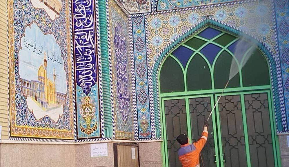 نصب المان‌های ویژه ماه رمضان در محورهای اصلی و میادین منطقه ۱۳