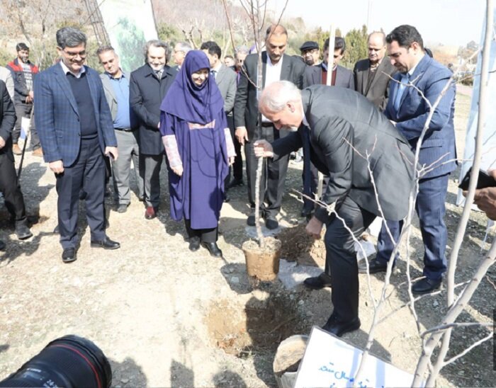 کاشت نهال دوستی توسط سفرای کشورهای خارجی در باغ ملل بوستان پردیسان