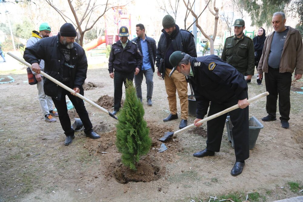 غرس ۲۰ هزار اصله درخت و ۴۰ هزار درختچه در منطقه ۱۰