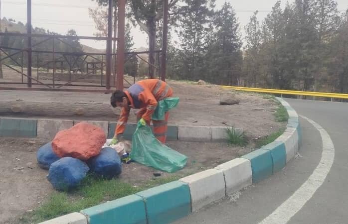 ۱۵۰ تُن پسماند از بوستان جنگلی سرخهحصار جمعآوری شد
