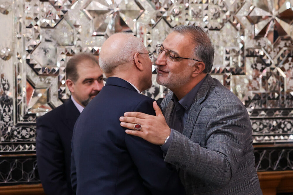 دیدار نوروزی شهردار تهران با رئیس مجلس شورای اسلامی