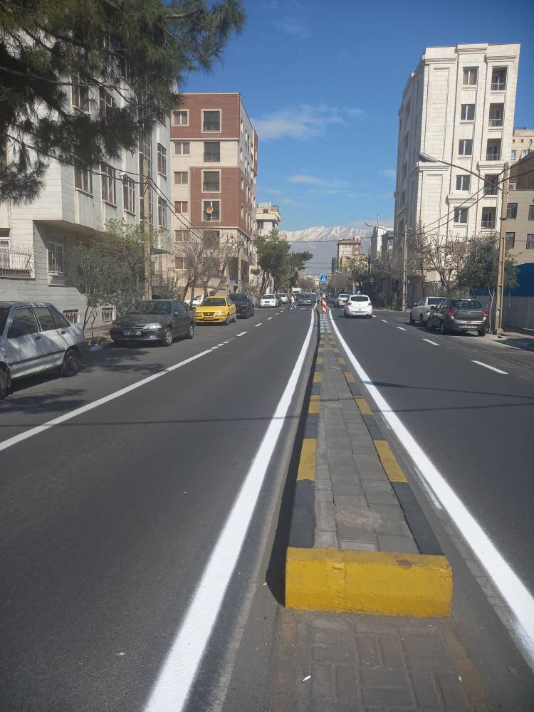 اجرای ۹ کیلومتر خطکشی محوری در منطقه ۱۳