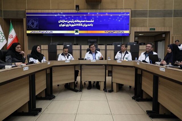 بررسی برنامه‌های HSE شهرداری تهران در نشست با رئیس سازمان مدیریت بحران
