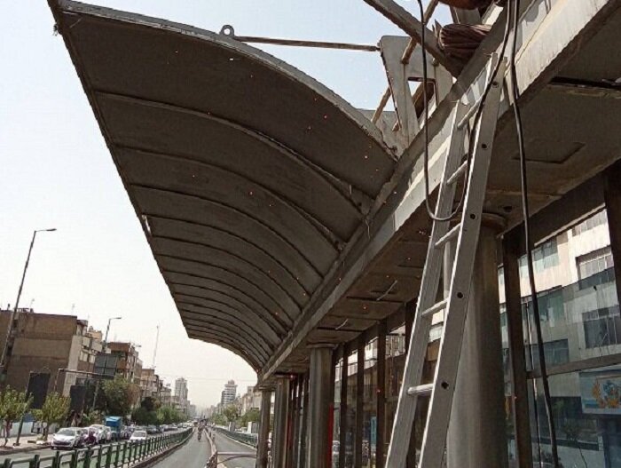 ایستگاه‌های اتوبوس تندرو بزرگراه شهید چمران بهسازی شد