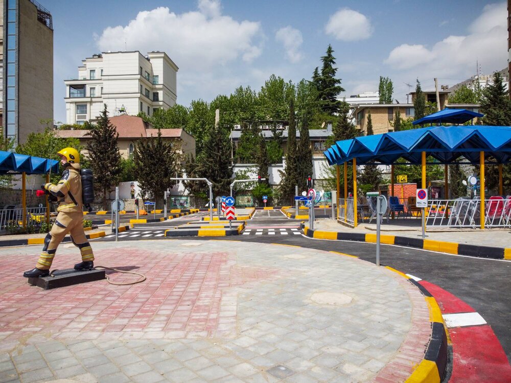 بوستان ترافیک منطقه یک احداث شد
