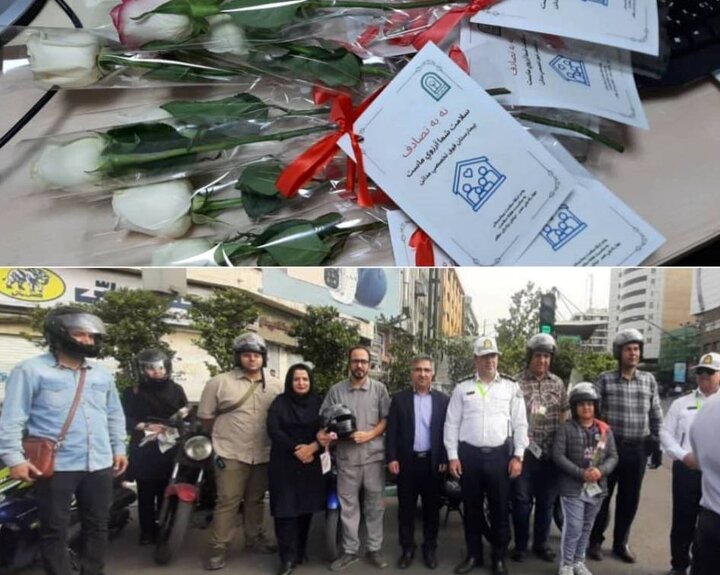 تقدیر از موتورسواران قانونمند منطقه ۱۱