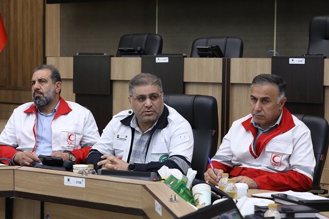 برگزاری تمرین دورمیزی مشترک مدیریت بحران تهران و جمعیت هلال‌احمر