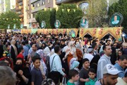 خدمتگذاری خادمان منطقه ۷ به میهمانان جشن امام خوبی‌ها