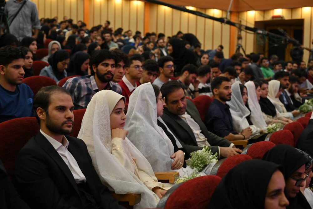 مراسم ازدواج دانشجویی با عنوان "شاخه نبات" در منطقه یک برگزار شد