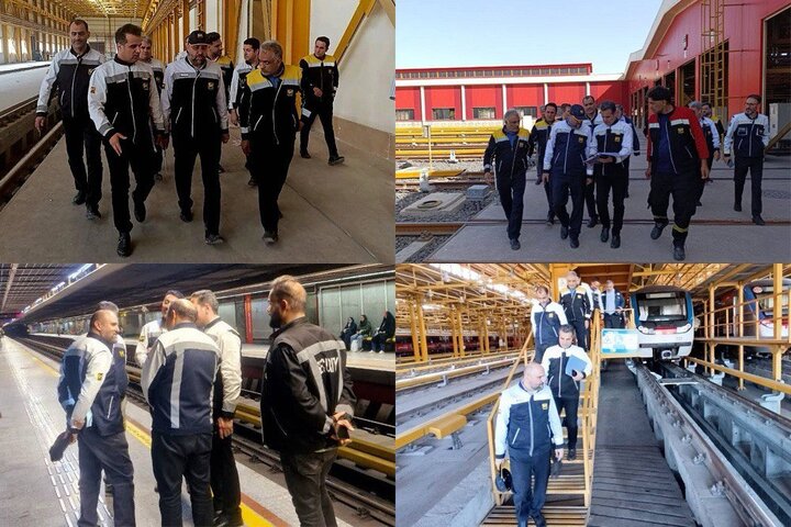 ادامه بازدیدهای مدیرعامل شرکت بهره‌برداری مترو تهران و حومه از بخش‌های عملیاتی