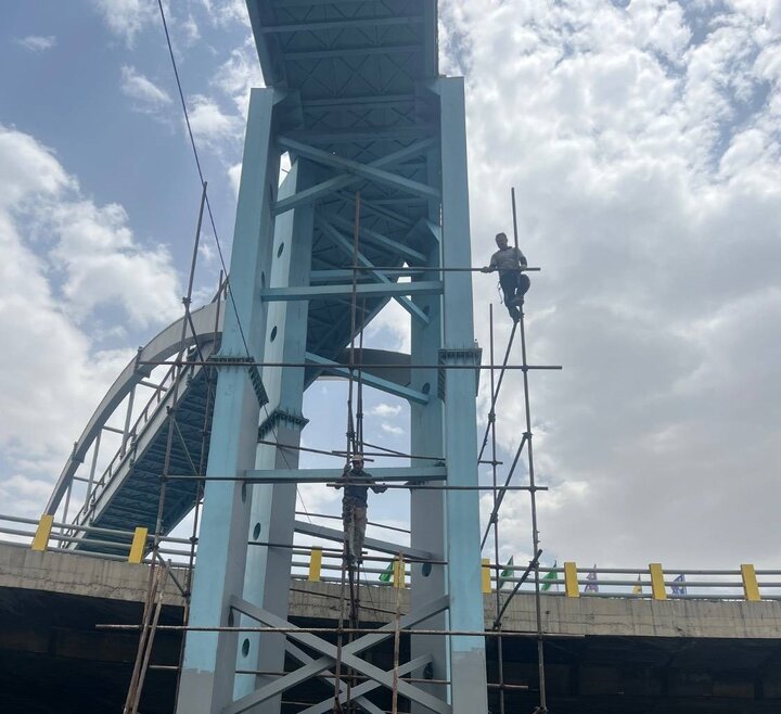 ساماندهی بزرگترین پل عابر پیاده شمال شرق تهران