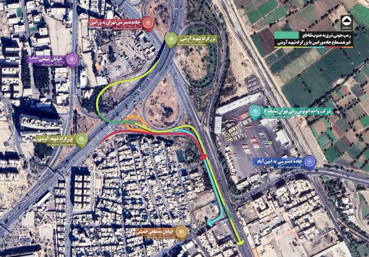 ترافیک محور ورامین – تقی‌آباد ساماندهی می‌شود
