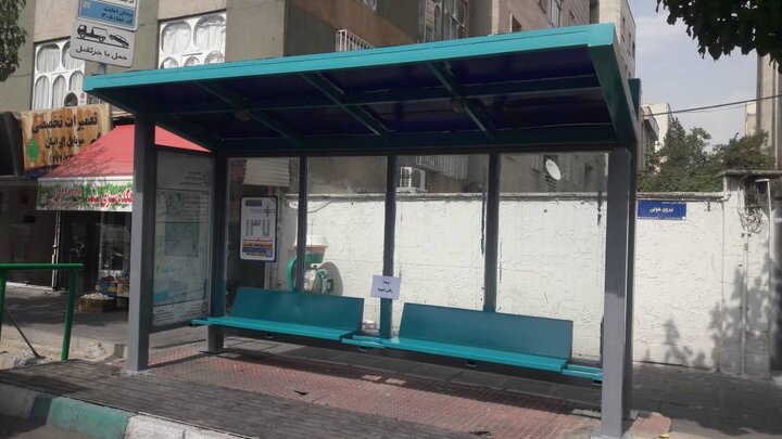 استانداردسازی ایستگاه‌های اتوبوس در منطقه ۱۳