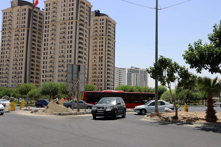 رفع گره ترافیکی میدان موج با اجرای دوربرگردان‌های جدید