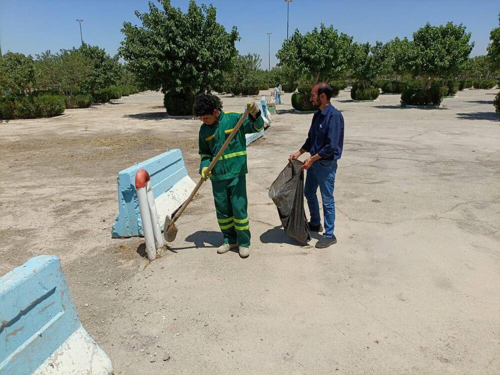 پهنه ۱۲۳ هزار متر مربعی تحویلی منطقه ۱۳ در مرقد امام خمینی (ره) آماده حضور زائران شد