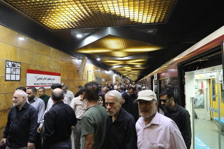 جزئیات خدمت‌رسانی متروی تهران به شهروندان شرکت‌کننده در مراسم ۱۴ خرداد