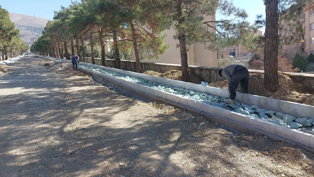 پیادهراه شهرک شهید محلاتی به مراحل پایانی فاز اول رسید