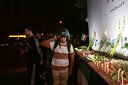 یادمان شهدای حملات اخیر در میدان جمهوری برپا شد