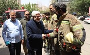  حضورتان آرامش‌بخش است/ آتش‌نشانان رزمندگان همیشه در صحنه هستند