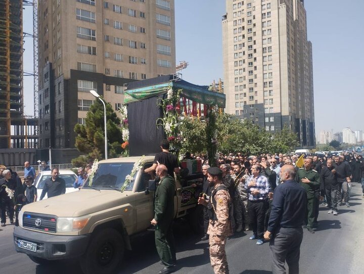 تشییع پیکر مطهر شهید وطن در منطقه۲۲