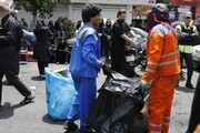 حضور تمام‌قد سازمان مدیریت پسماند در پشتیبانی خدمات شهری مراسم تشییع شهدای سرافراز وطن