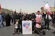 برپایی پردیس فرهنگی منطقه ۲۱ در "آئین تشییع شهدای اقتدار"