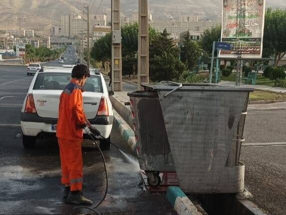 شستشوی مخازن پسماند در منطقه ۲۲