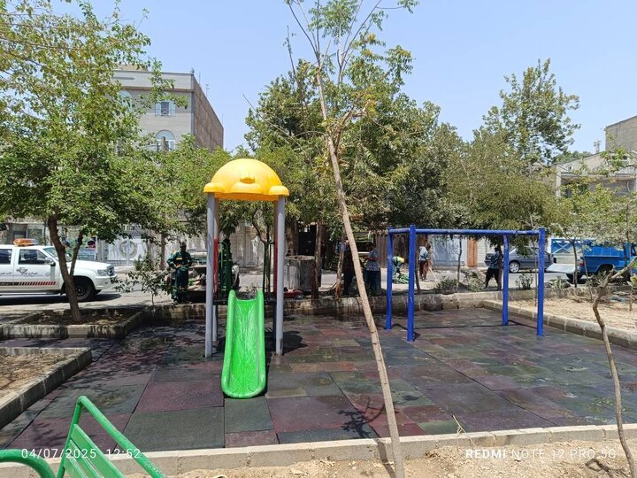 بازسازی کامل بوستان مبینی پس از آسیب ناشی از حمله رژیم صهیونیستی