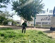 اجرای طرح نگهداشت فضای سبز اطراف ورزشگاه آزادی