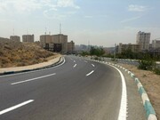 خط‌کشی ۴ کیلومتری معابر محله آبشار تهران