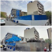 اجرای طرح بهسازی معابر در خیابان حافظ در منطقه ۱۱